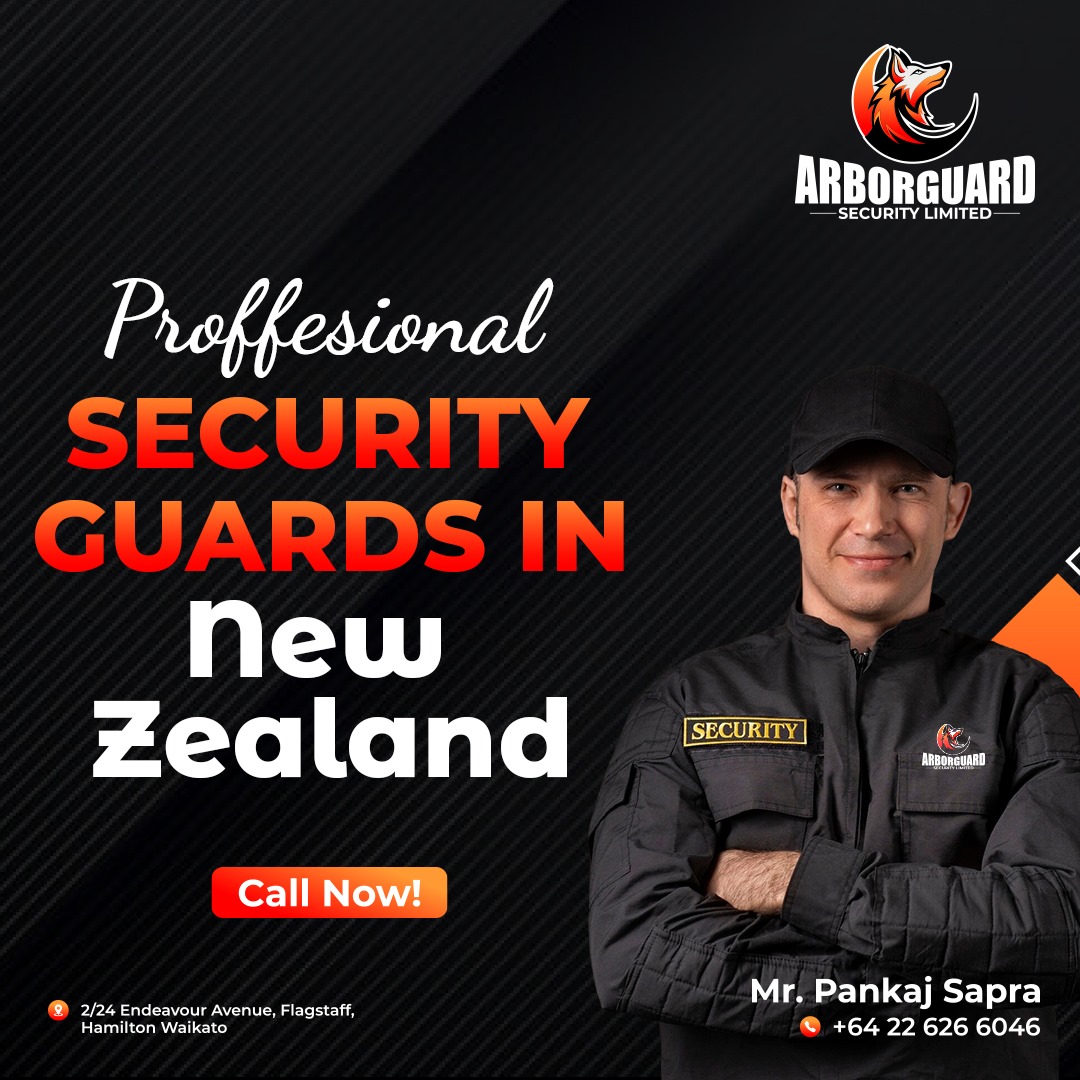Arborguard Security offers expert security guard services across New Zealand. From event security to commercial and site patrols, our trained professionals ensure your safety. Get in touch for a free consultation.